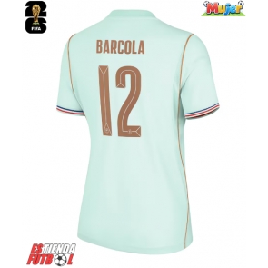 Francia Bradley Barcola #12 Segunda Equipación Mujer Mundial 2026 Manga Corta